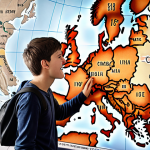 **

A young Serbian person excitedly looking at a map of Europe, highlighting key cities. The background subtly shows a contrast between older, traditional Serbian architecture and modern European cityscapes. This represents the ambition to seek better opportunities.

**